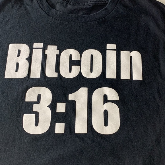Bitcoin 3:16 tee shirt black men’s size medium - Picture 5 of 5